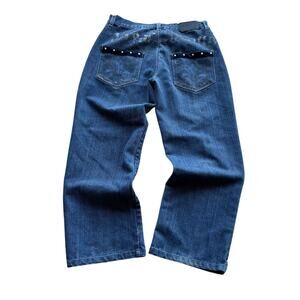 Y2K Painted Bedazzled Jeans